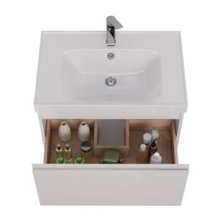 Тумба под раковину Lemark Veon Mini LM02VM70T 70 см белый глянец